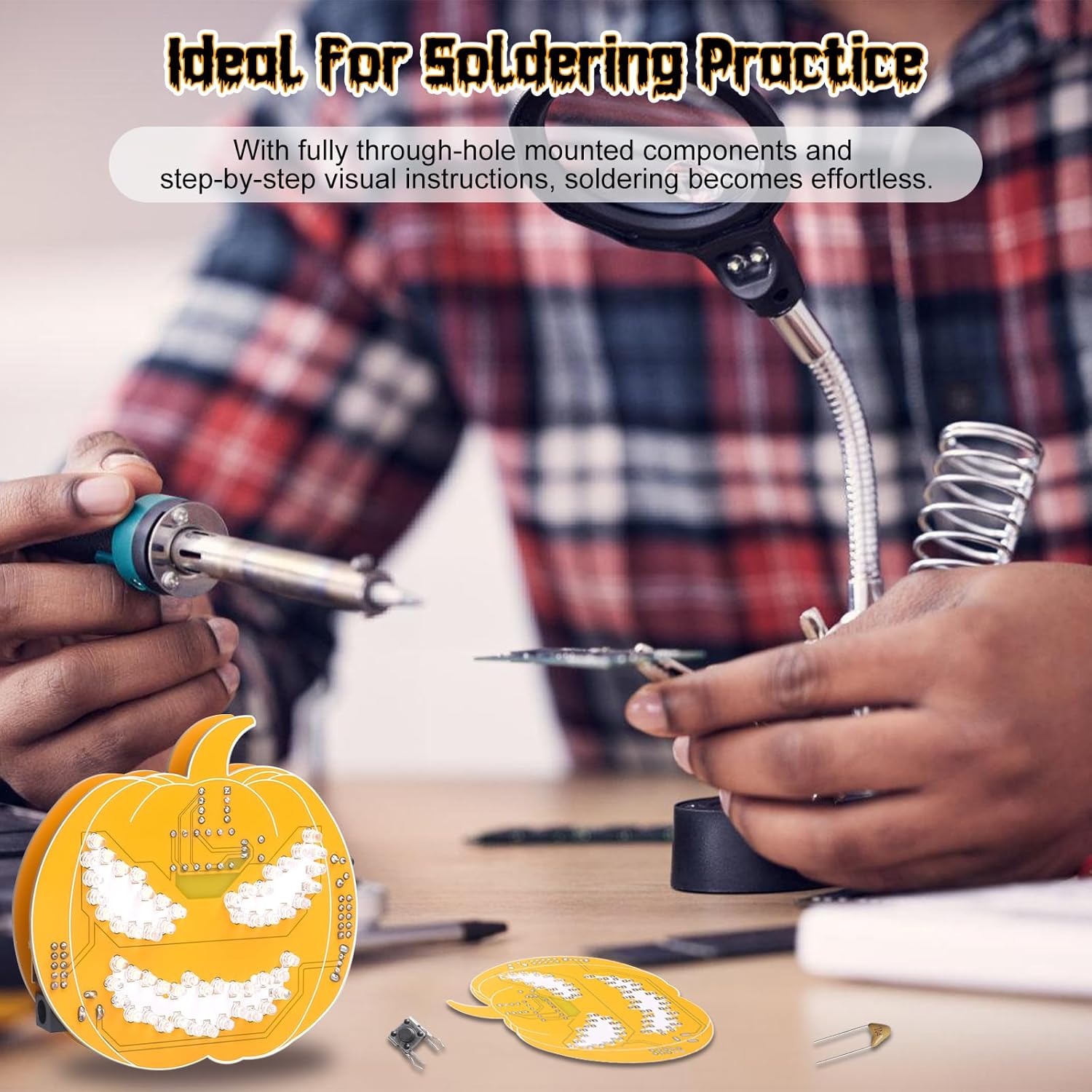 Halloween DIY Soldering Kit Pu - Diy Electronics Desk ulasan dan harga