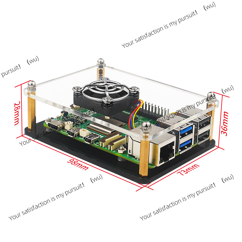 Raspberry Pi 5 Acrylic Case Tr - Diy Electronics Raspberry Pi ulasan dan harga