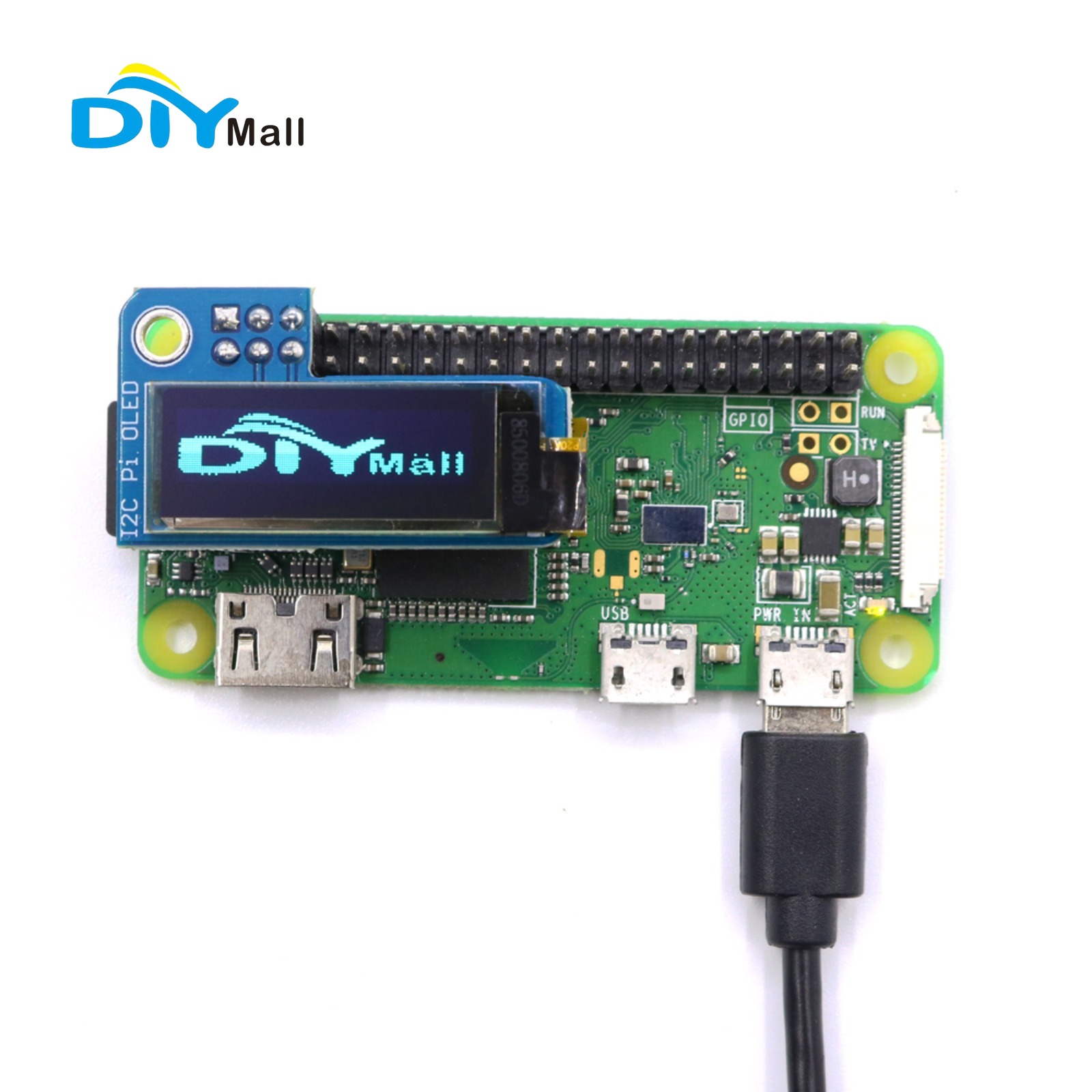 DIYmall 0.91 Inch OLED Display - Diy Electronics Raspberry Pi ulasan dan harga