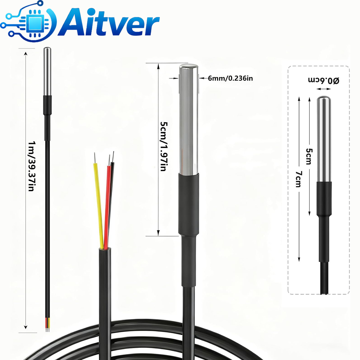DS18B20 Waterproof Temperature - Ds18B20 Temperature Sensor ulasan dan harga