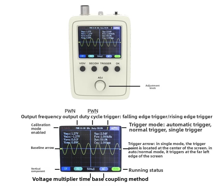 Digital Oscilloscope DIY Assem - Learn Diy Electronics ulasan dan harga