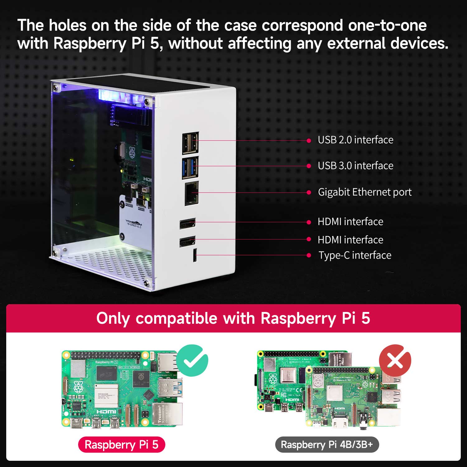 Raspberry Pi 5 Case Protective - Diy Electronics Raspberry Pi ulasan dan harga