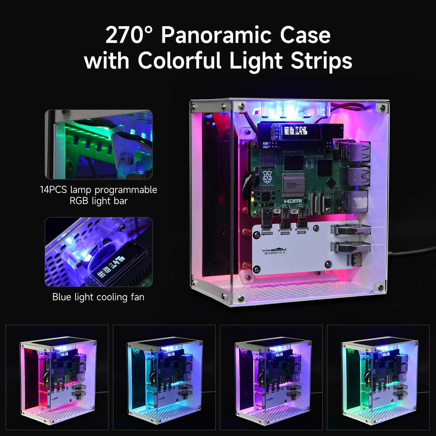 Raspberry Pi 5 Case Protective - Diy Electronics Raspberry Pi ulasan dan harga